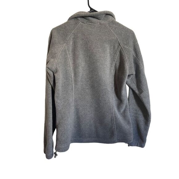 Columbia Womens Gray Long-Sleeve Full-Zip Pointed Collar Fleece Jacket Medium - Picture 2 of 15